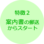 証人代行サービスの案内書を郵送します